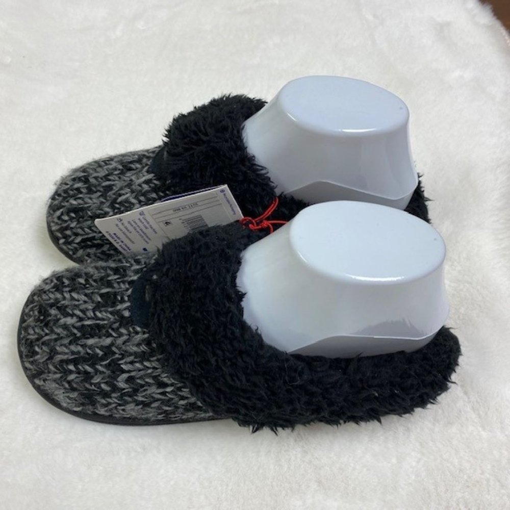 Dluxe‎ by Dearfoams No Sweat Comfort Memory Foam Slippers, size 5/6